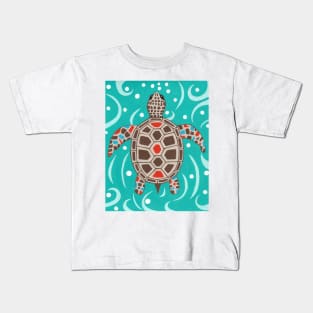 SEA Turtle Painting Kids T-Shirt